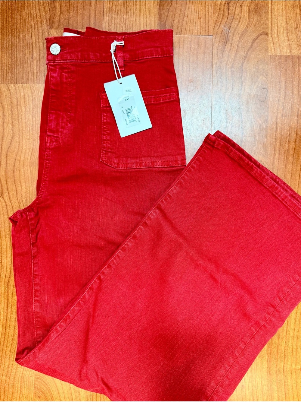 FRAME Red Jeans - Classic Wide Leg